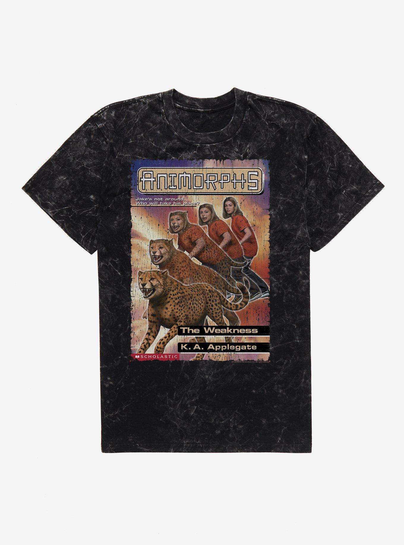Animorphs The Weakness Cheetah Book Cover Mineral Wash T-Shirt, , hi-res