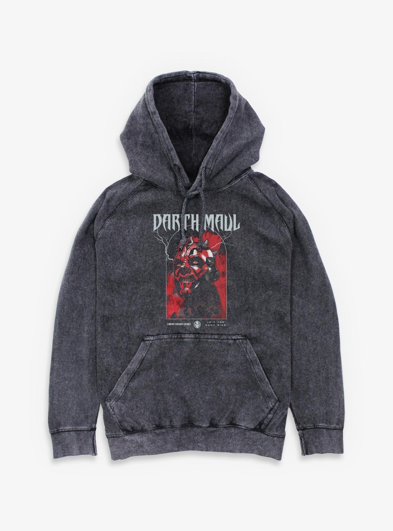 Star Wars Episode I: The Phantom Menace I Am Maul Mineral Wash Hoodie Hot Topic Exclusive, , hi-res