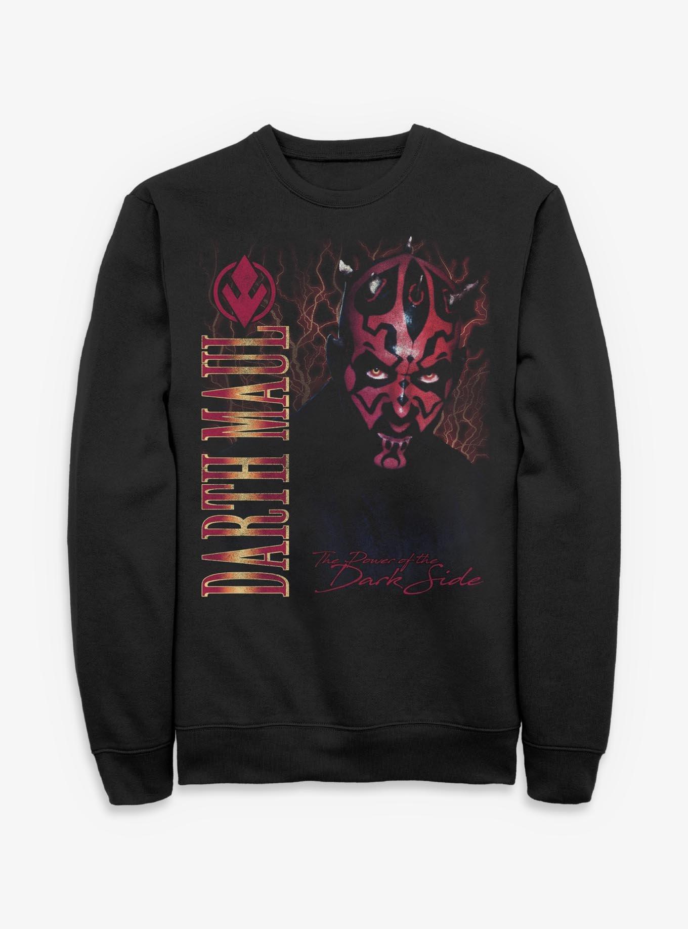 Star Wars Episode I: The Phantom Menace Darth Maul Lightning Sweatshirt Hot Topic Exclusive, , hi-res