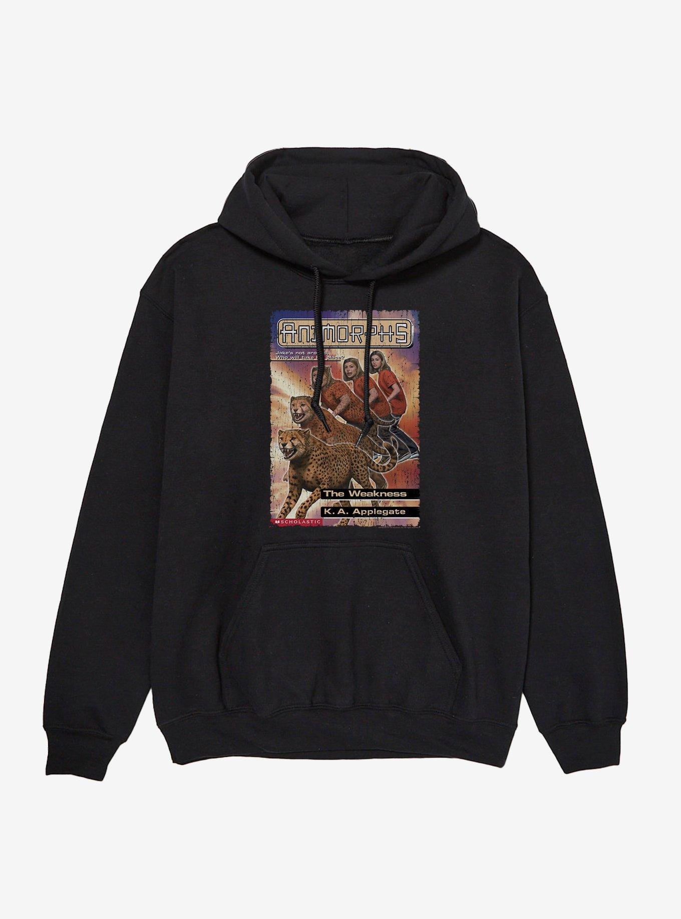 Animorphs The Weakness Cheetah Book Cover Hoodie, , hi-res