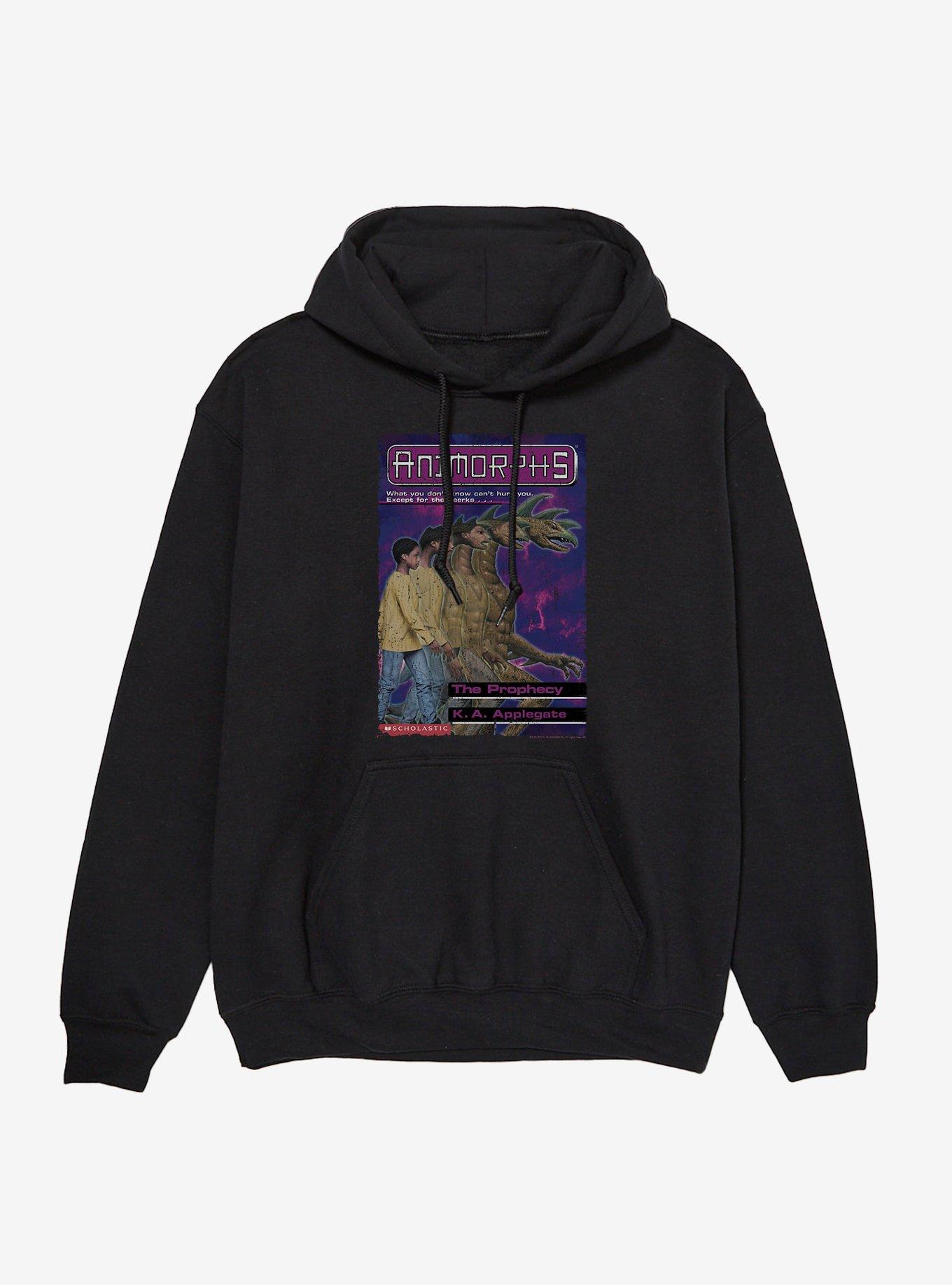 Animorphs The Prophecy Monster Book Cover Hoodie, BLACK, hi-res view 1