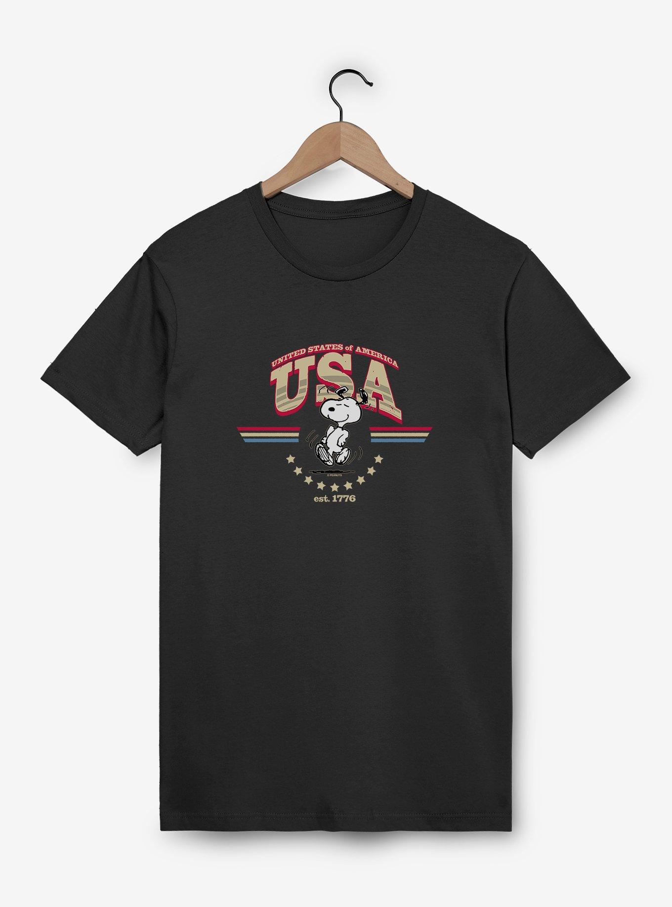 Peanuts Snoopy USA T-Shirt, , hi-res