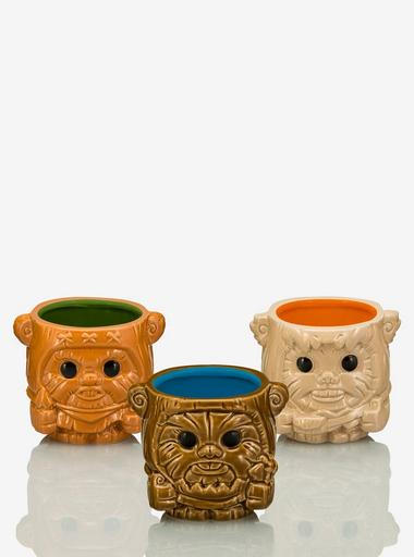Geeki Tikis Star Wars Ewok Figural Mini Mug Set | BoxLunch