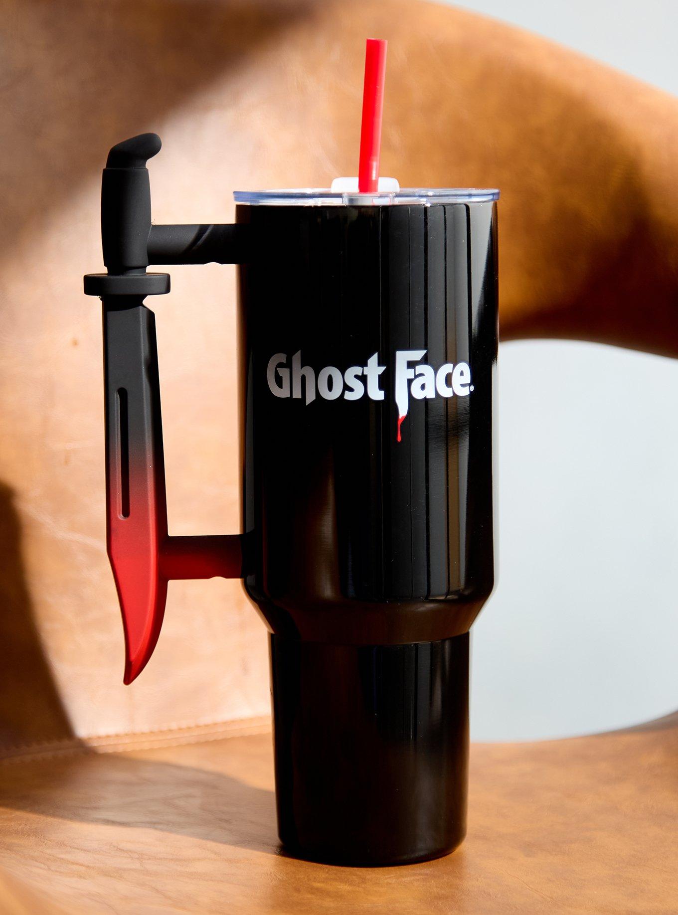 Ghost Face Knife Handle Straw Tumbler, , hi-res