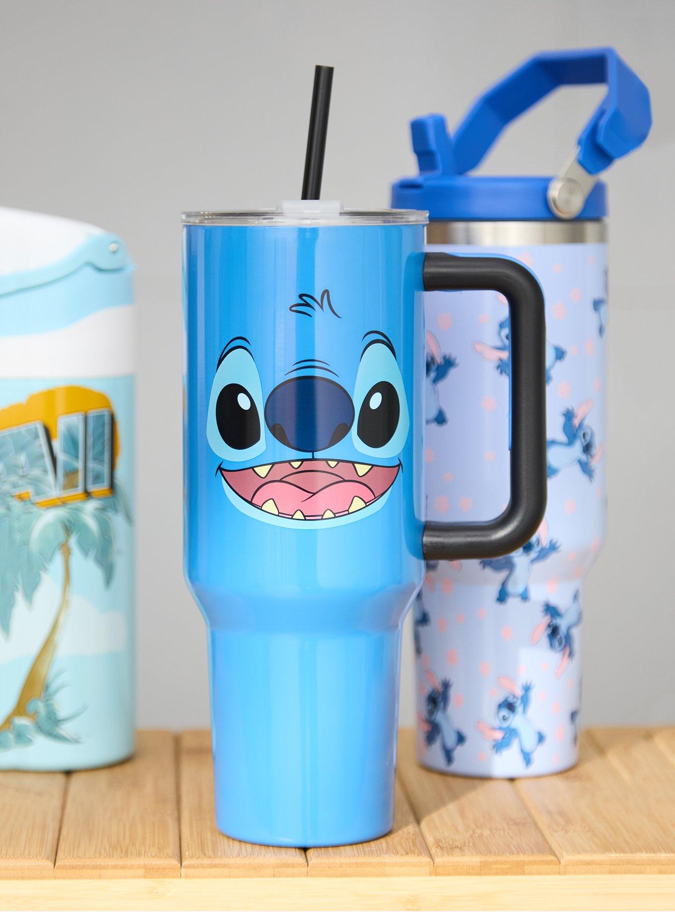 Disney Lilo & Stitch Stitch Face Straw Tumbler with Handle, , hi-res