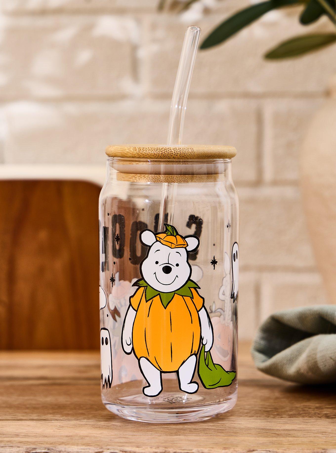 Disney Winnie the Pooh Halloween Costume Glass Cup with Straw - BoxLunch Exclusive