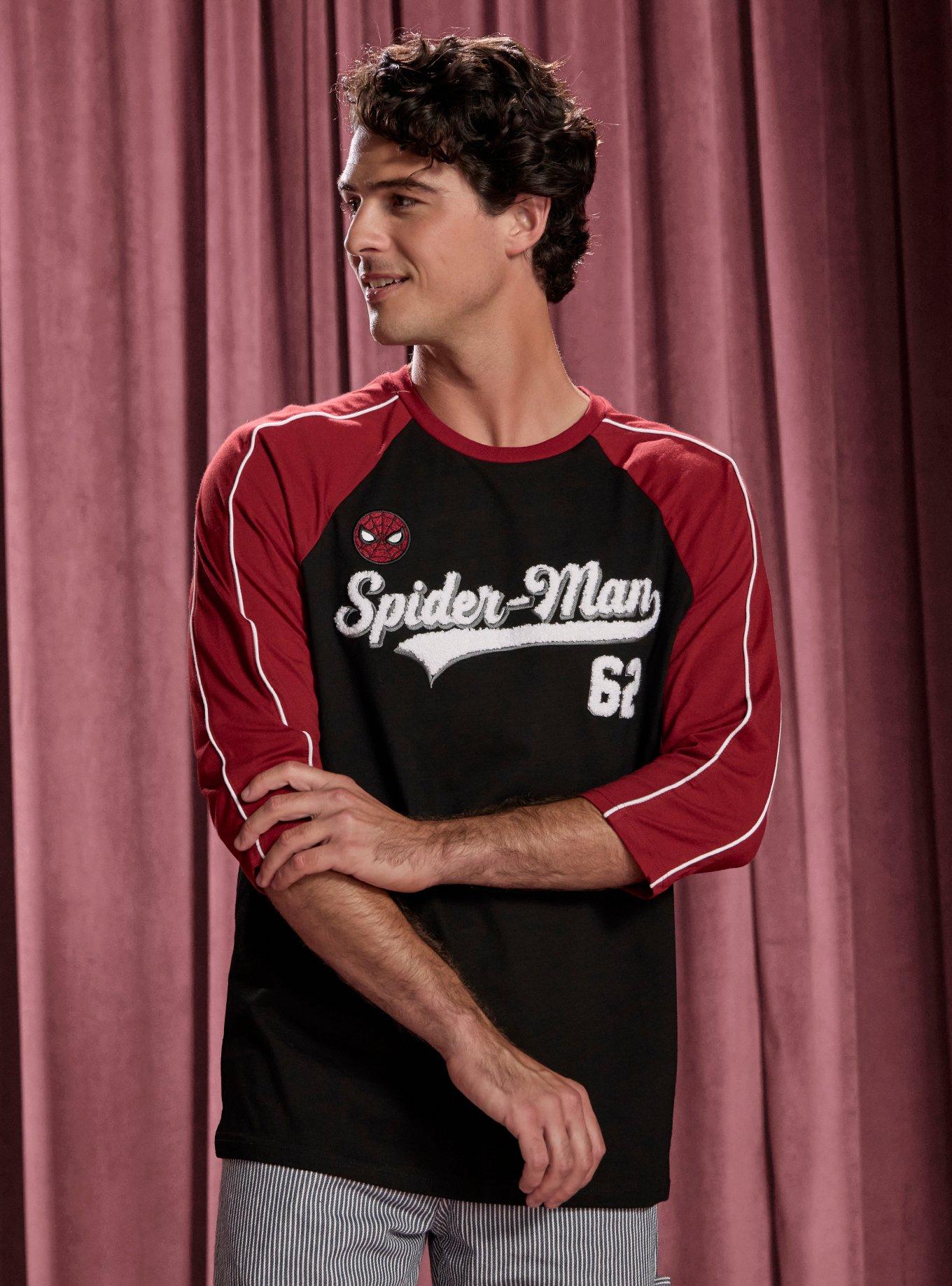 Our Universe Marvel Spider-Man Raglan Jersey T-Shirt Our Universe Exclusive, , hi-res