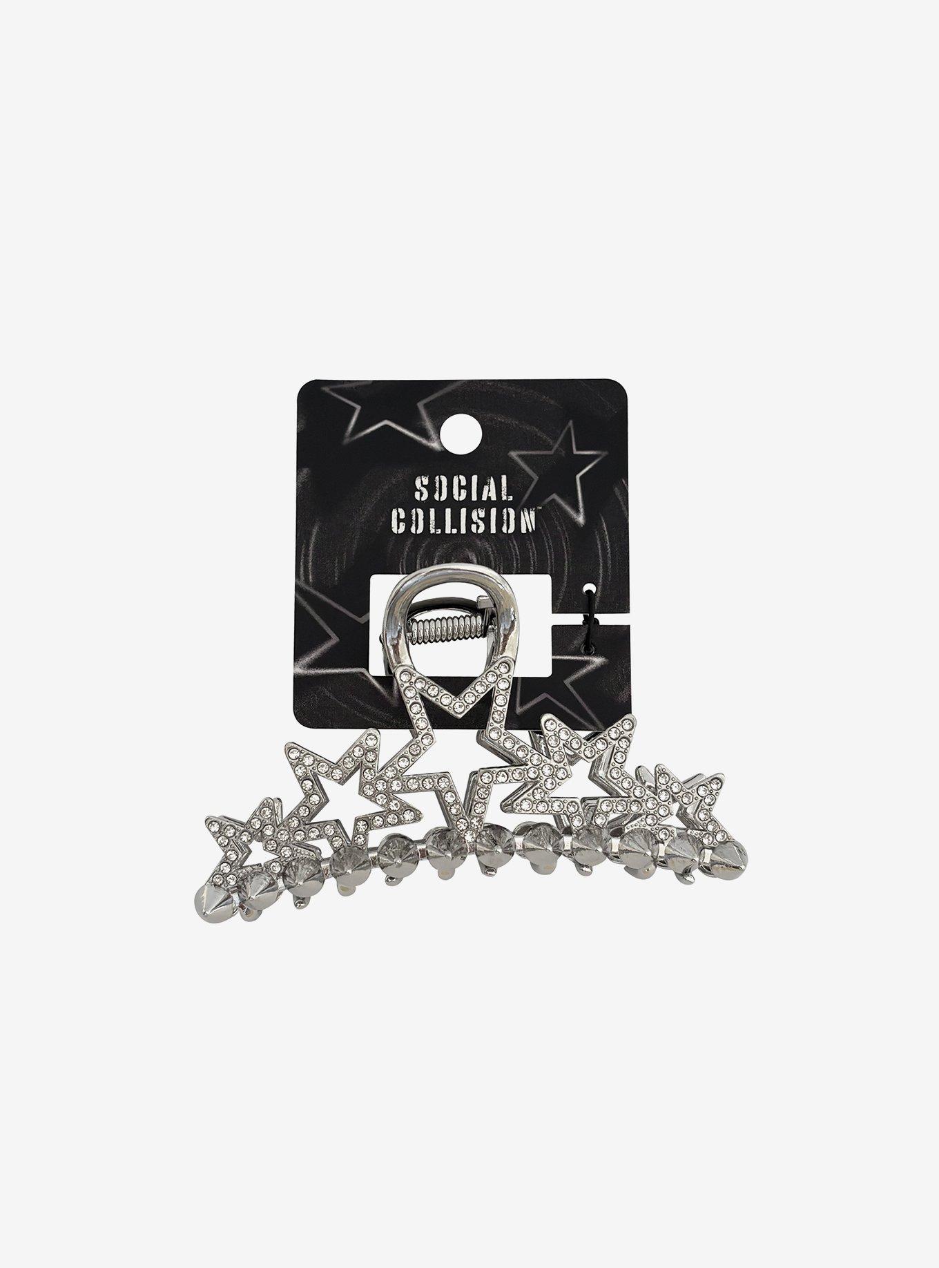 Social Collision Bling Star Spike Claw Hair Clip, , hi-res