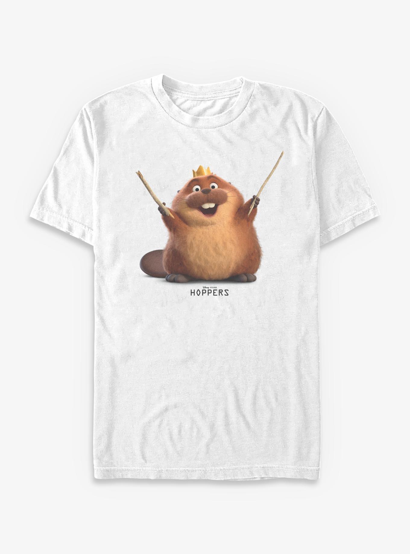 Disney Pixar Hoppers King George Beaver Smiling T-Shirt, , hi-res