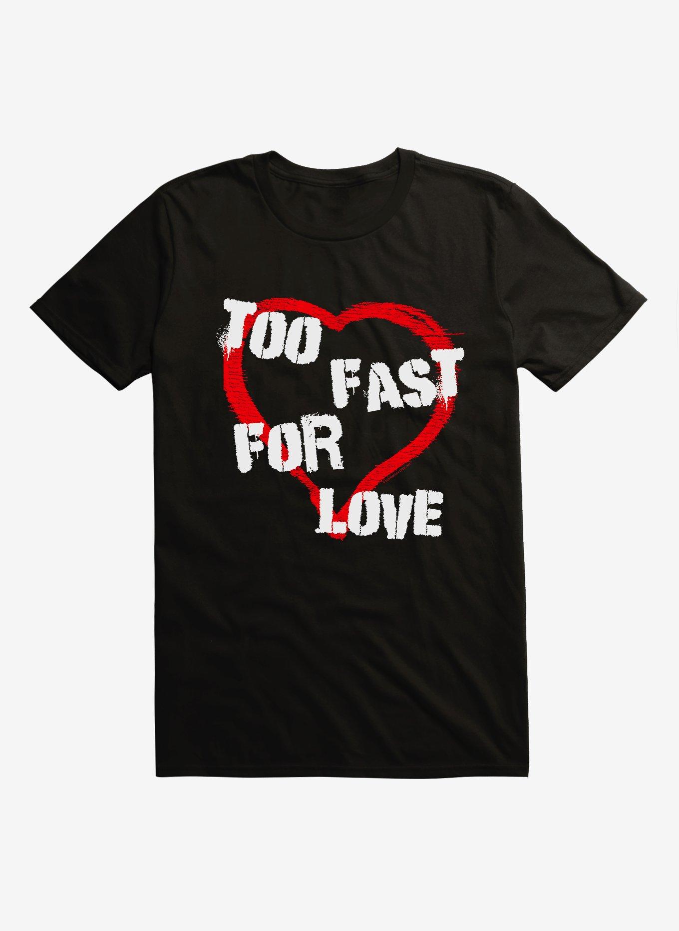 Motley Crue Too Fast For Love Stencil T-Shirt, , hi-res