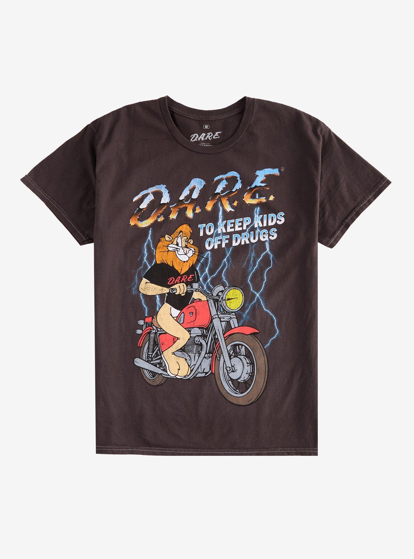D.A.R.E. Lion Motorcycle T-Shirt