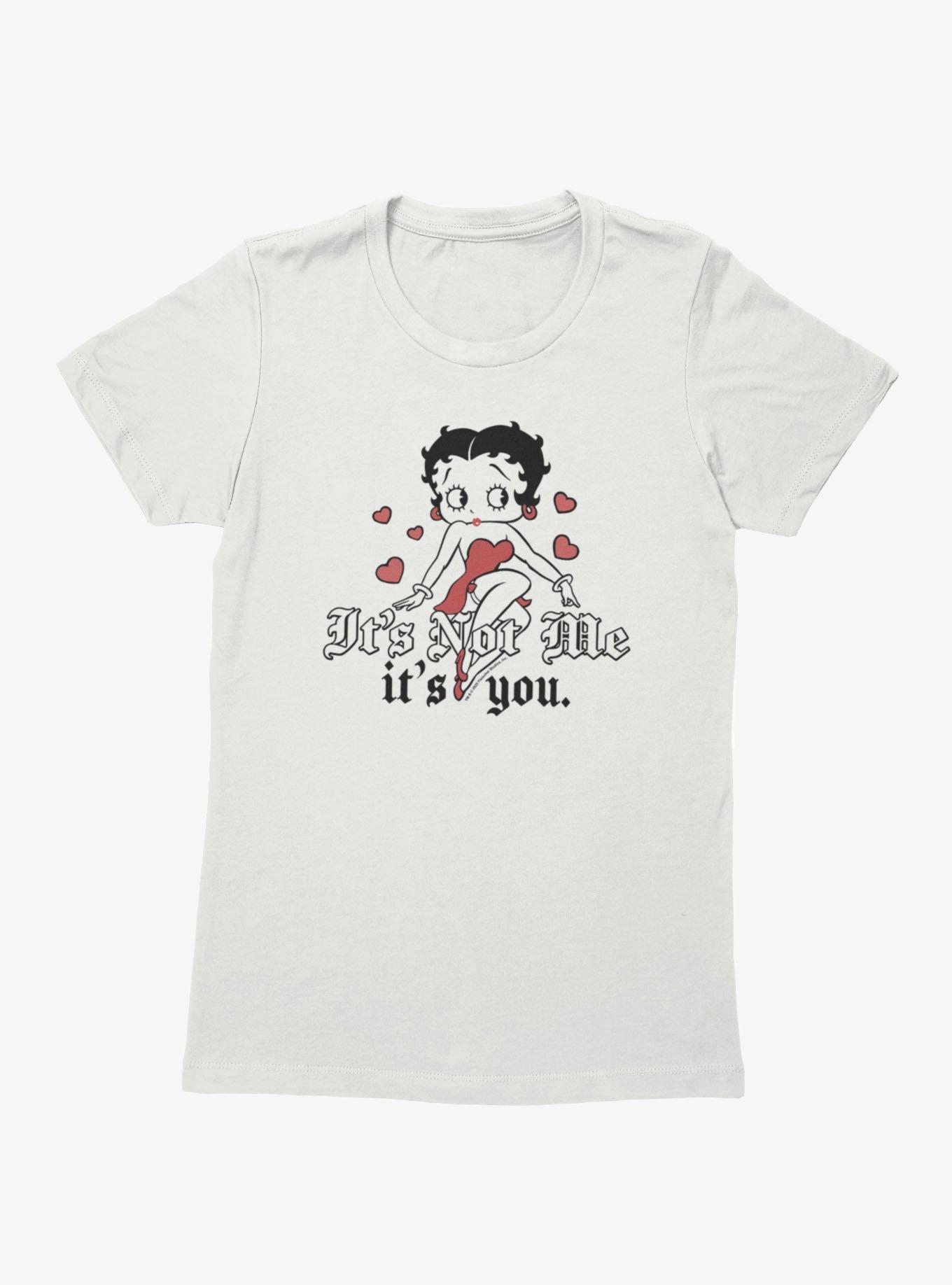 Betty Boop It's Not Me It's You Womens T-Shirt, WHITE, hi-res view 1