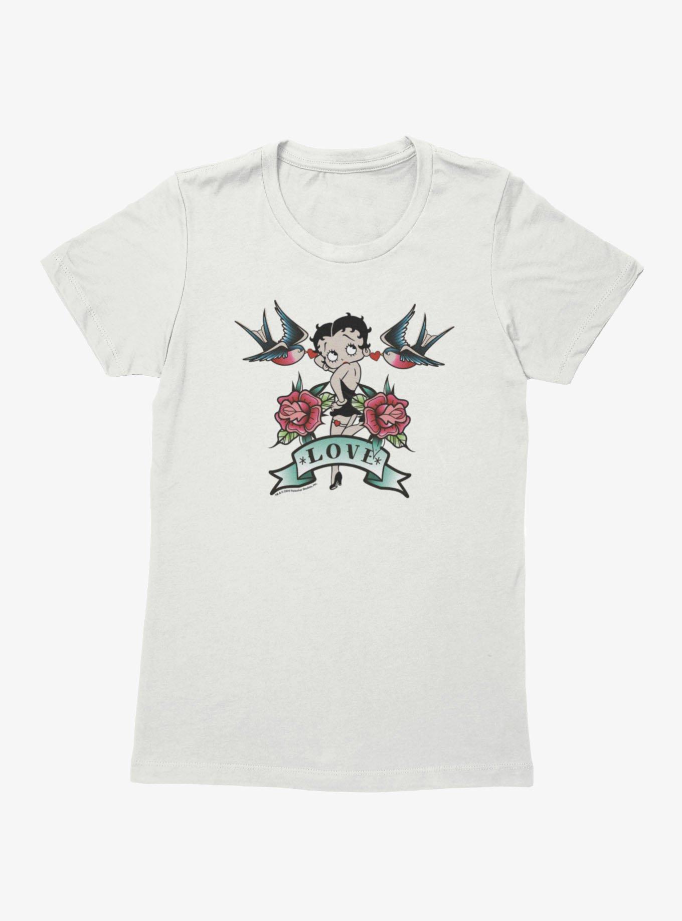 Betty Boop Love Tattoo Womens T-Shirt, , hi-res