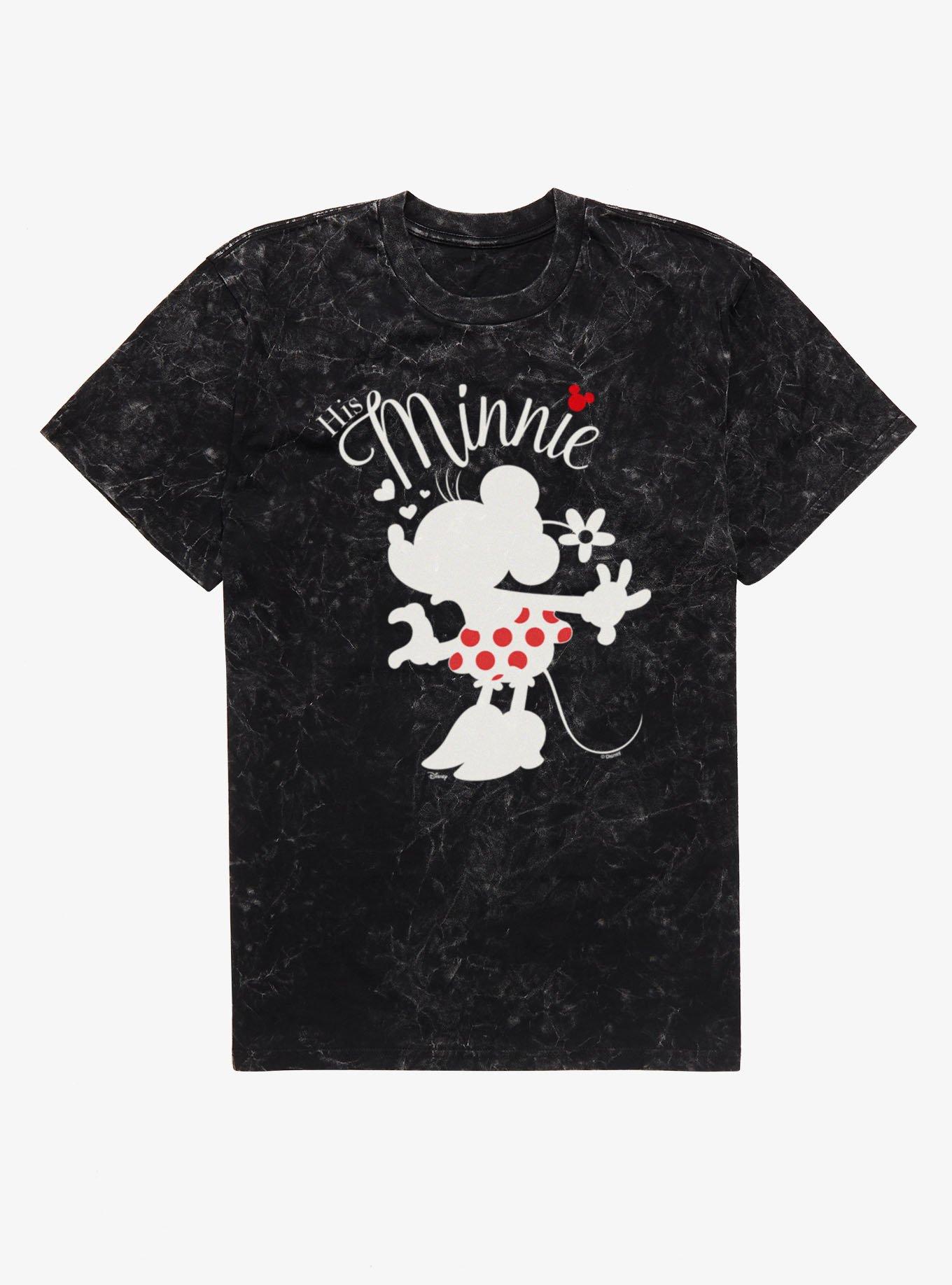 Disney Minnie Mouse His Minnie Mineral Wash T-Shirt, , hi-res