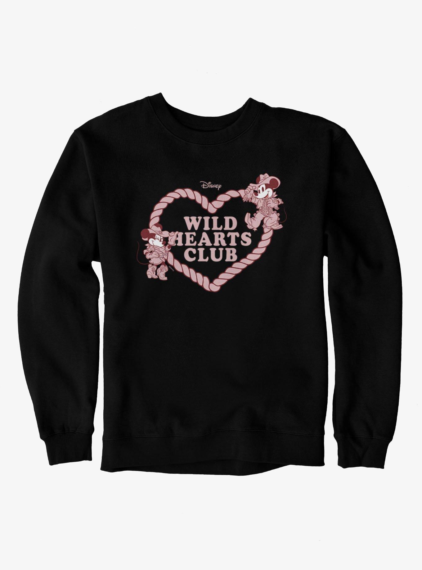 Disney Mickey Mouse Wild Hearts Club Crew Sweatshirt, , hi-res