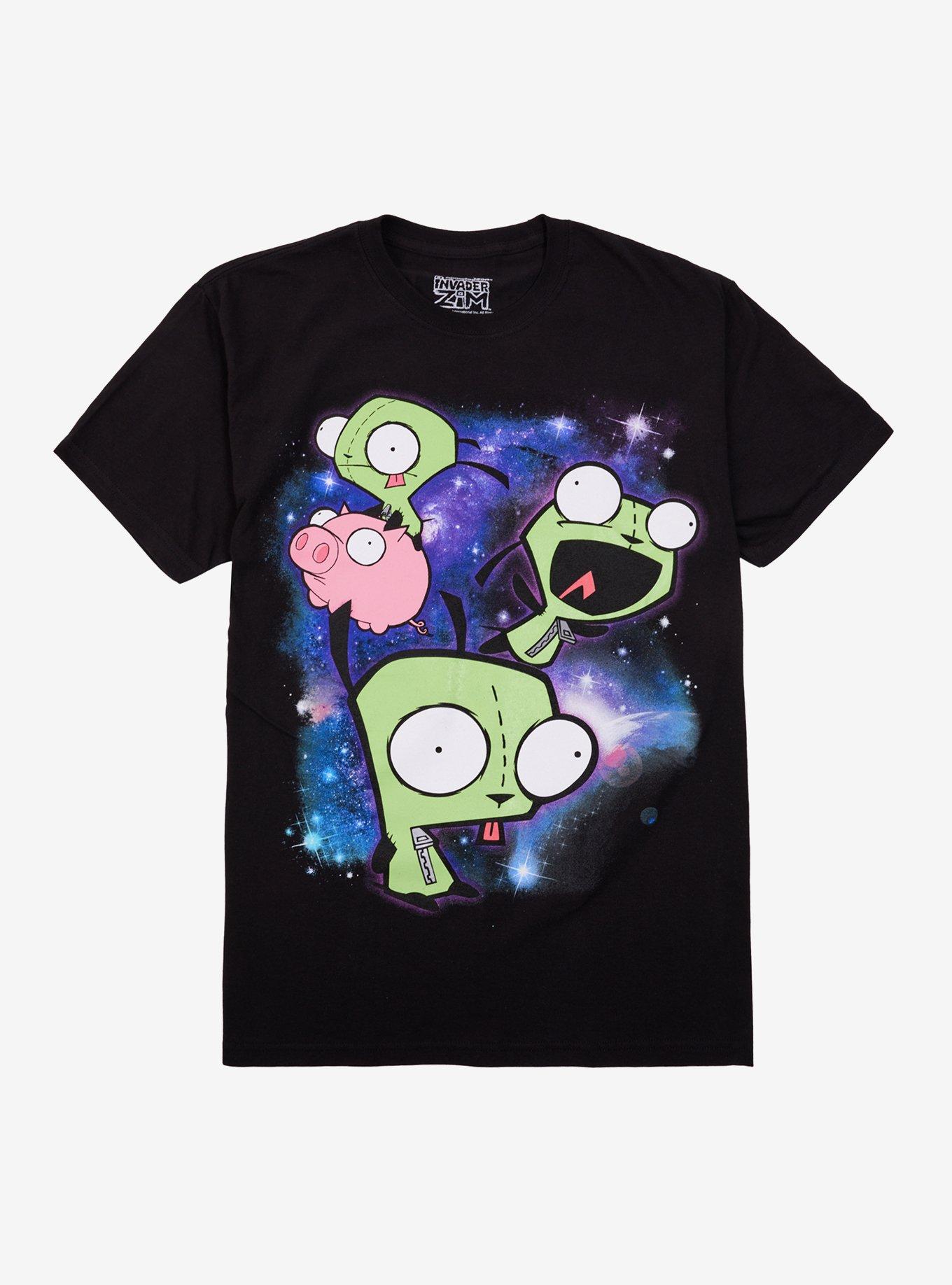 Invader Zim GIR Galaxy Collage T-Shirt, , hi-res