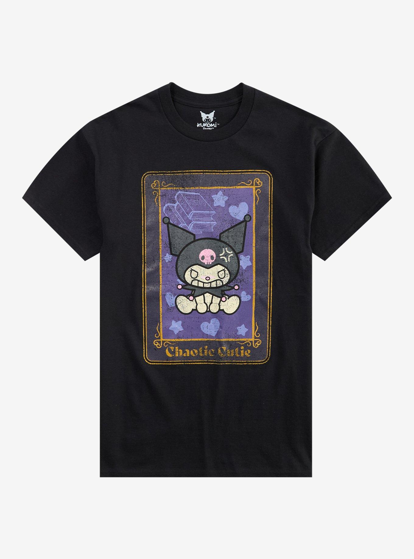 Kuromi Chaotic Cutie Tarot Card T-Shirt, , hi-res