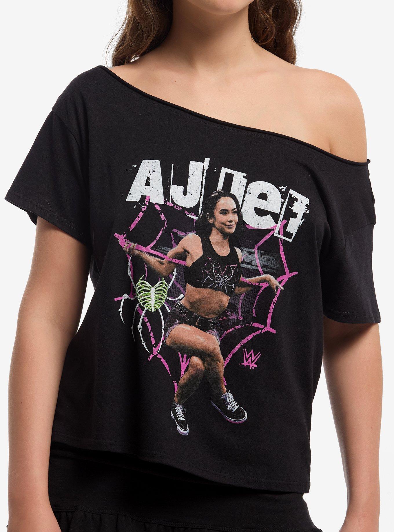 WWE AJ Lee Girls Off-Shoulder T-Shirt, , hi-res