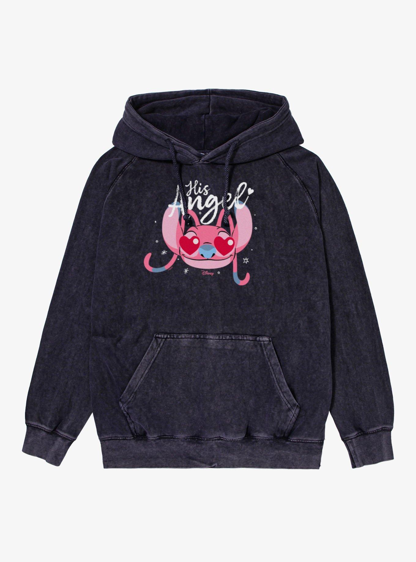Disney Lilo & Stitch His Angel Mineral Wash Hoodie