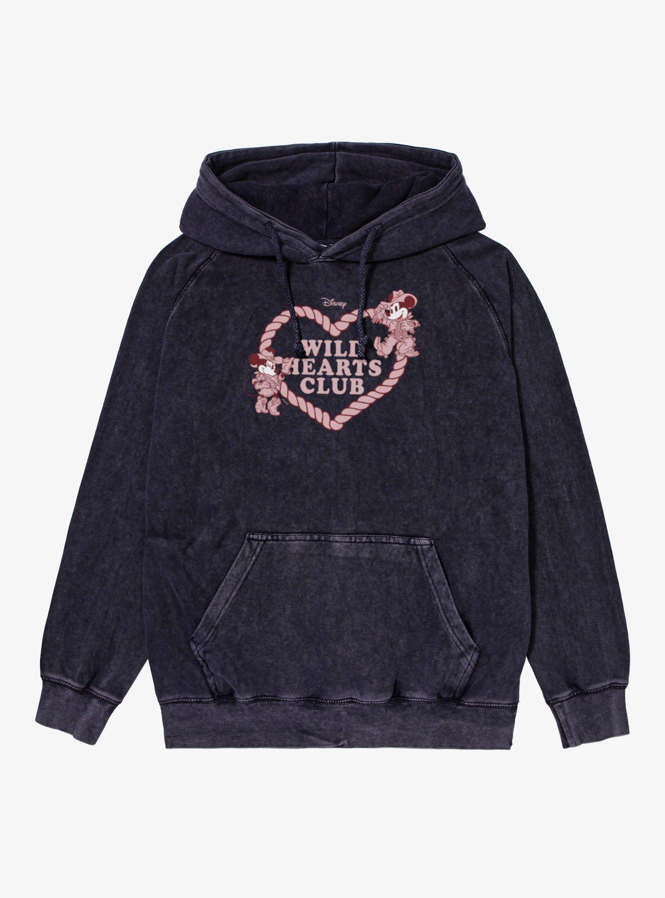 Disney Mickey Mouse Wild Hearts Club Mineral Wash Hoodie, , hi-res