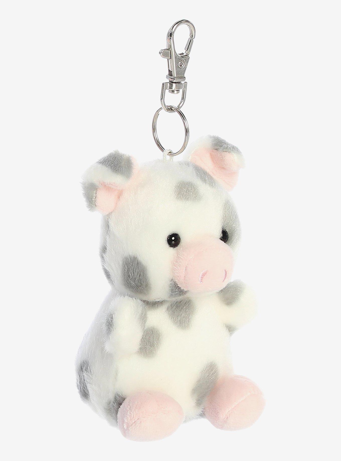 Aurora Palm Pals Piggles Spotted Piglet Plush Bag Clip, , hi-res