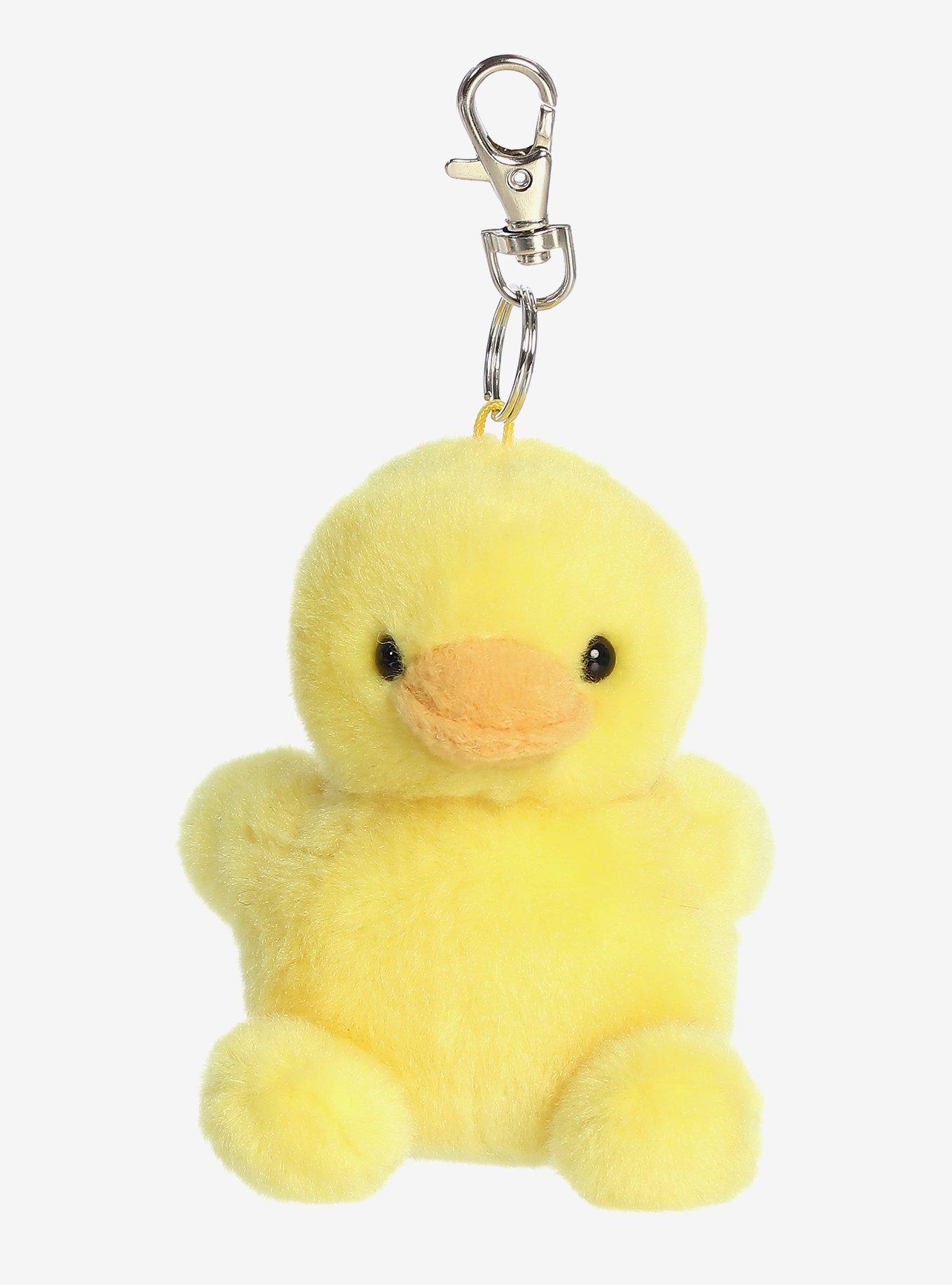 Aurora Palm Pals Tubby Rubber Ducky Plush Bag Clip, , hi-res