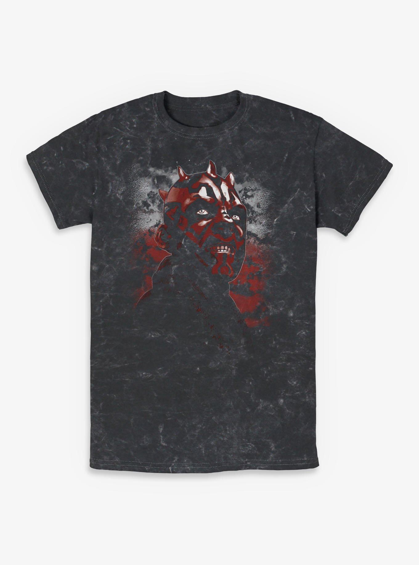Star Wars Zabrakian Apprentice Mineral Wash T-Shirt, BLACK, hi-res view 1