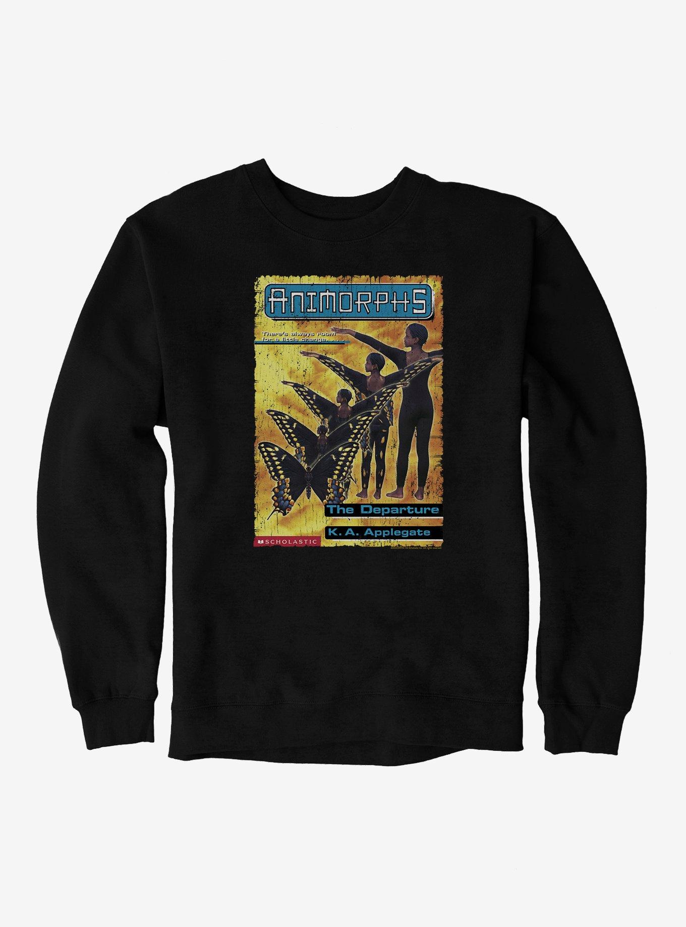 Animorphs The Departure Butterfly Book Cover Sweatshirt, , hi-res