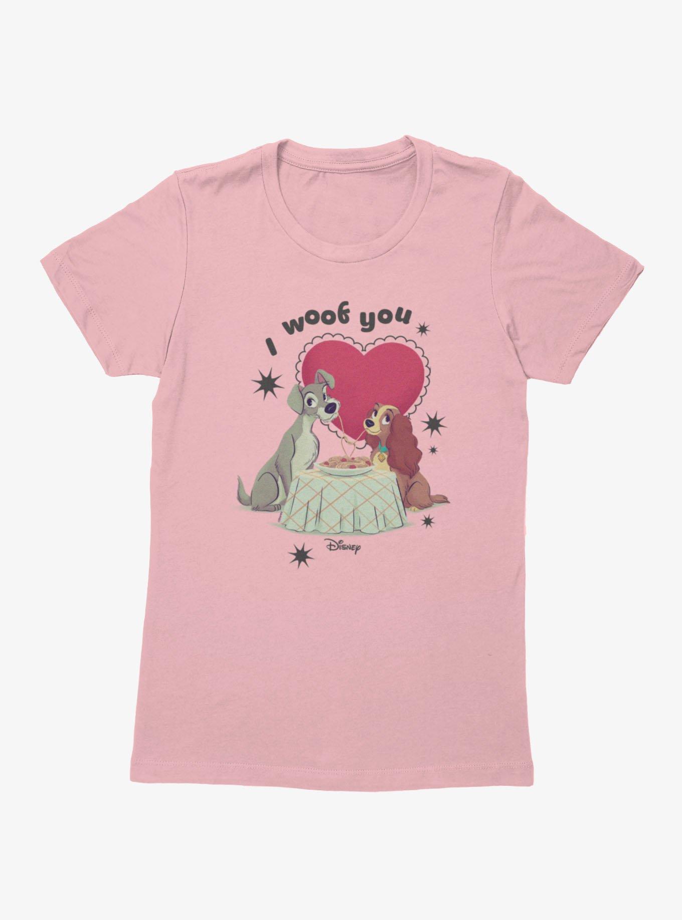 Disney Lady And The Tramp I Woof You Womens T-Shirt, , hi-res