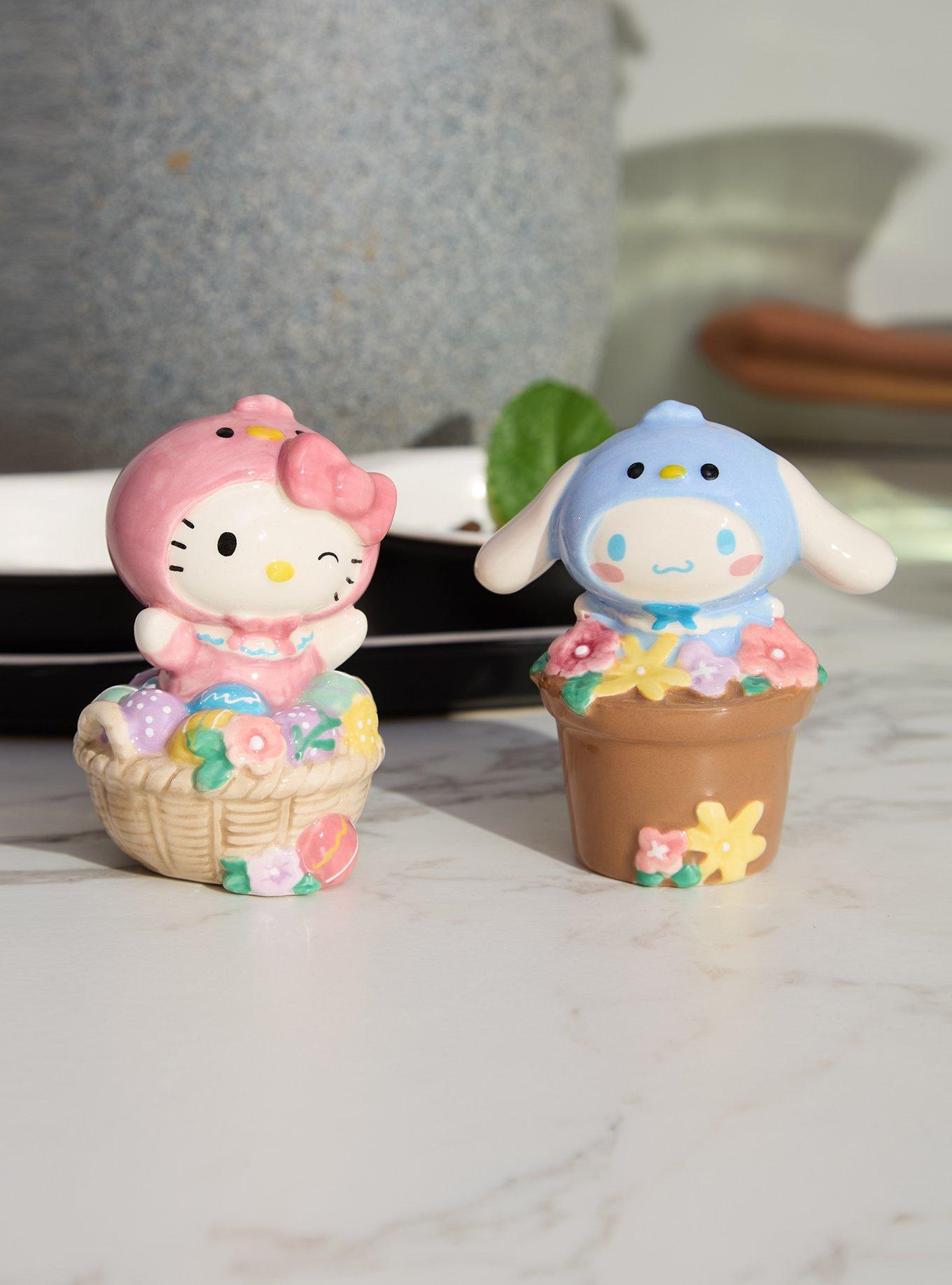 Sanrio Hello Kitty and Cinnamoroll Easter Baskets Salt & Pepper Shaker Set, , hi-res