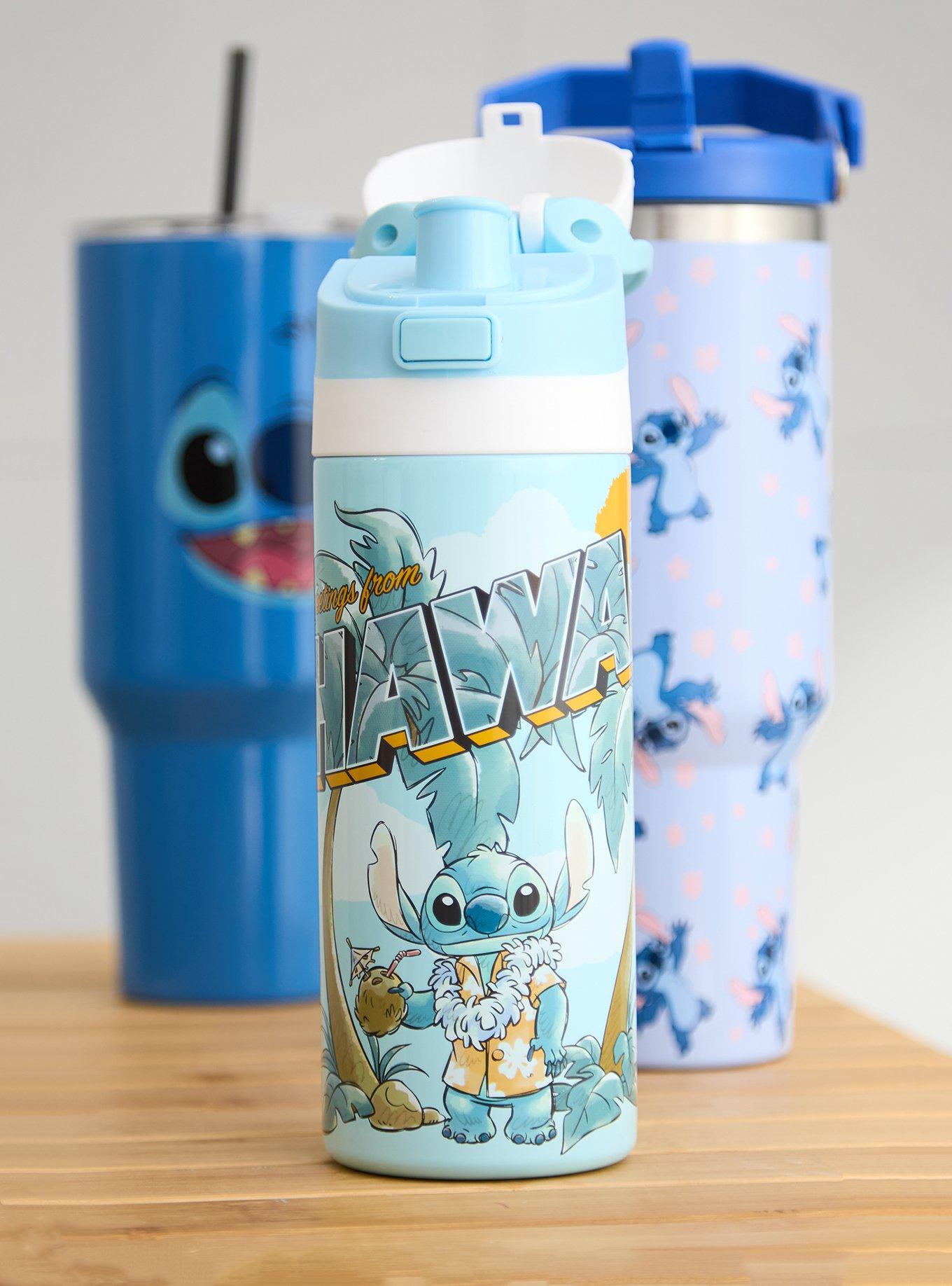 Disney Lilo & Stitch Postcard Flip Lid Water Bottle