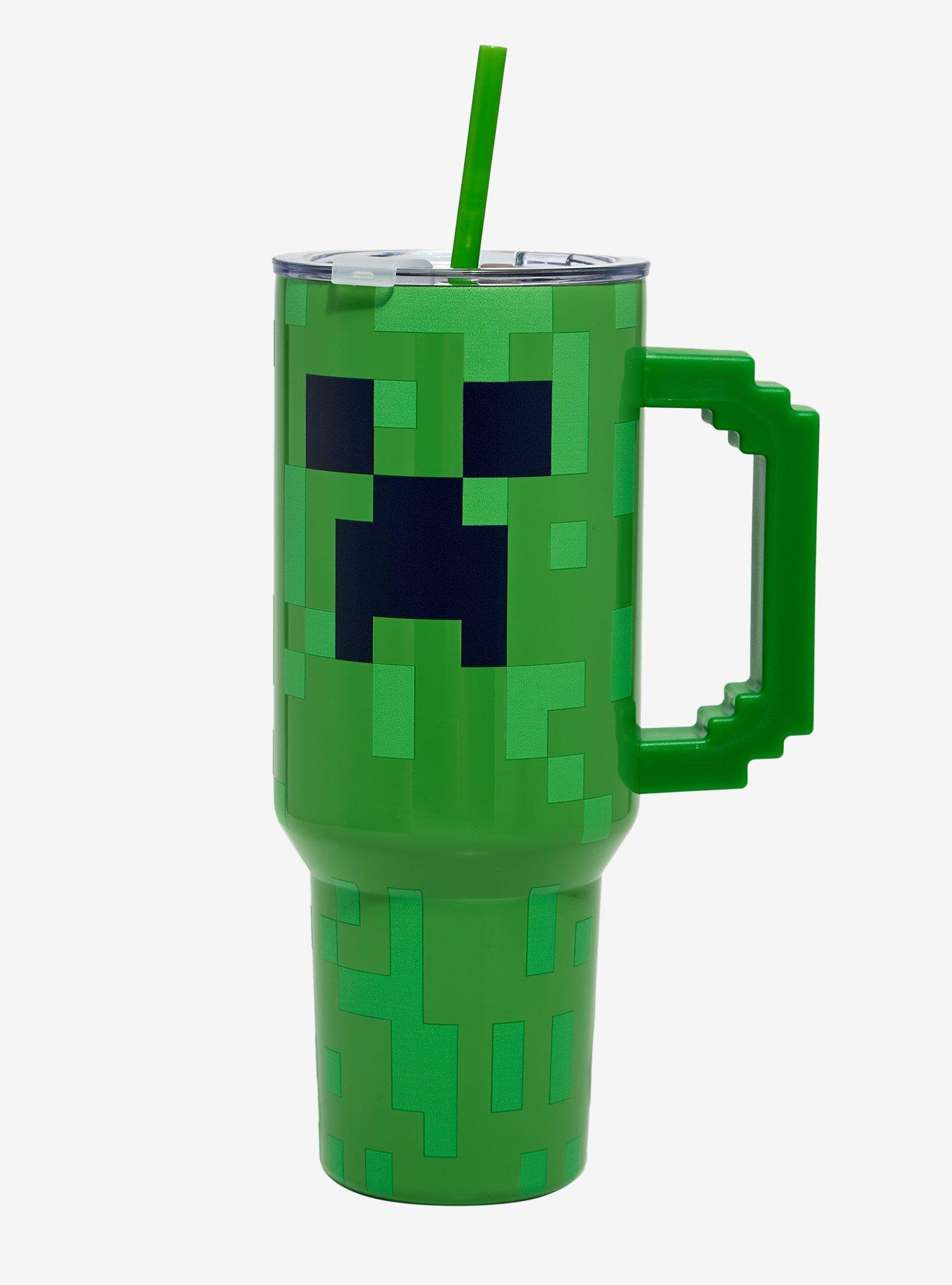 Minecraft Creeper Straw Tumbler with Handle, , hi-res
