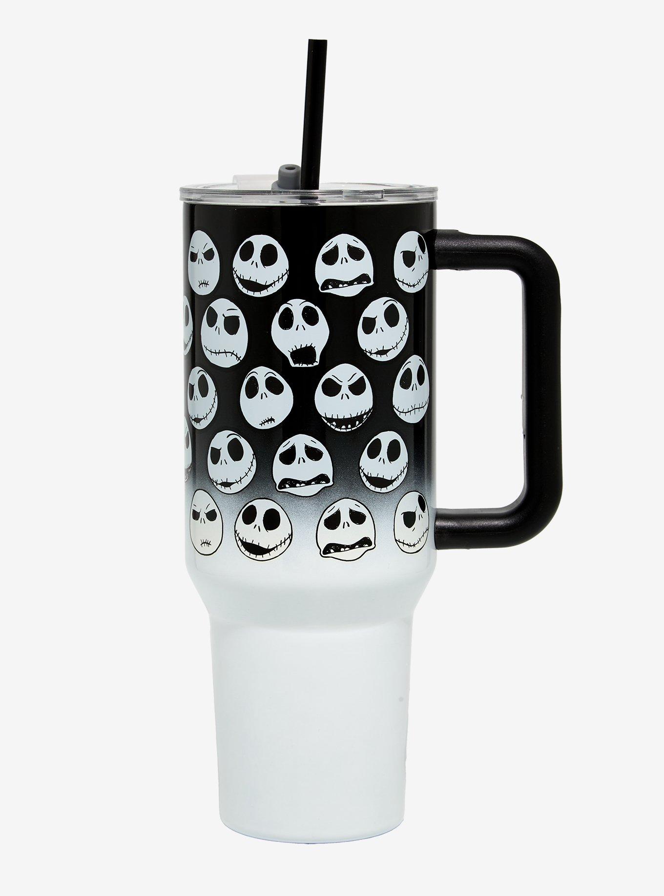 Disney The Nightmare Before Christmas Jack Skellington Faces Straw Tumbler with Handle, , hi-res