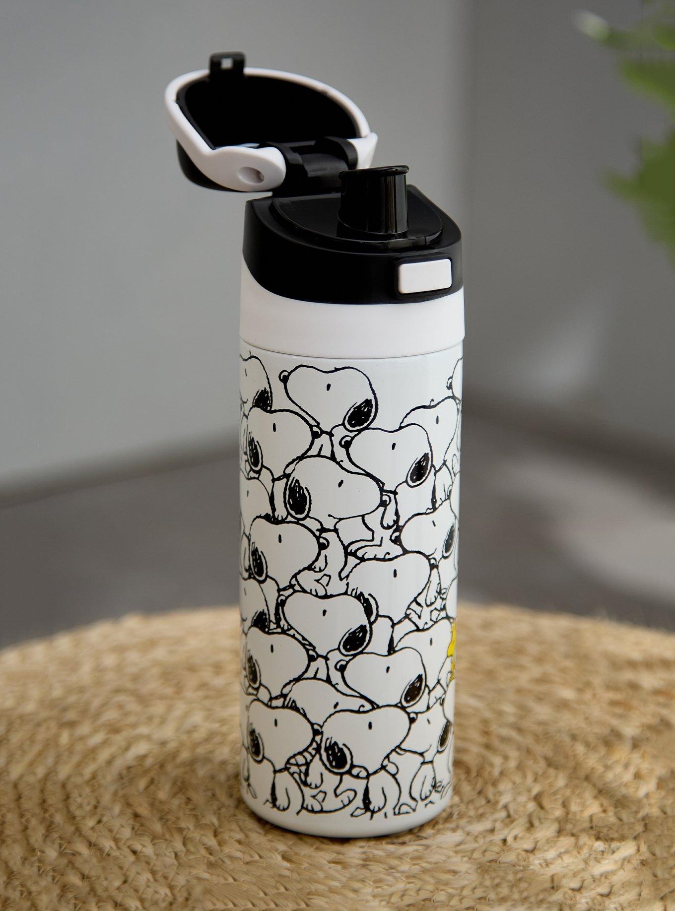 Peanuts Snoopy Allover Print Flip Top Water Bottle, , hi-res