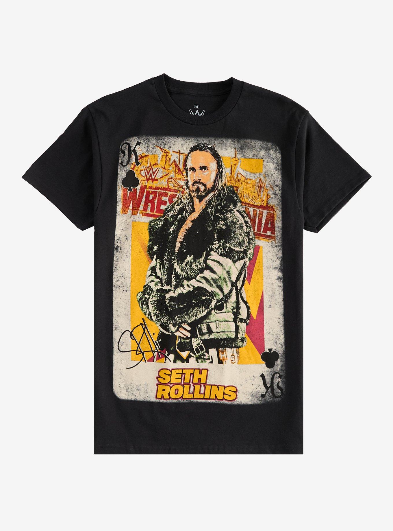 WWE Seth Rollins WrestleMania Card T-Shirt, , hi-res