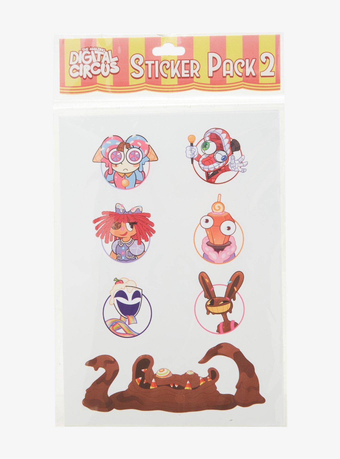 The Amazing Digital Circus Character Sticker Pack, , hi-res