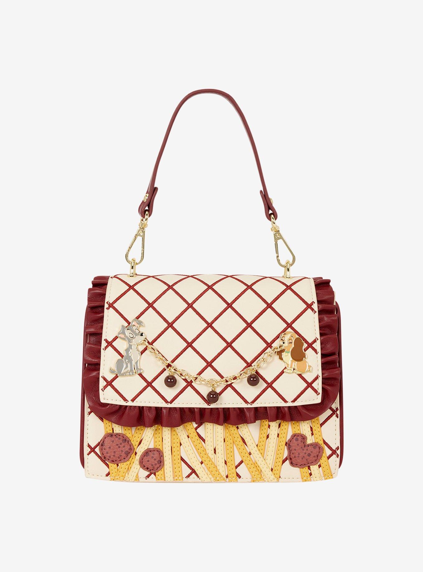 Loungefly Disney Lady and The Tramp Spaghetti Dinner Crossbody Bag