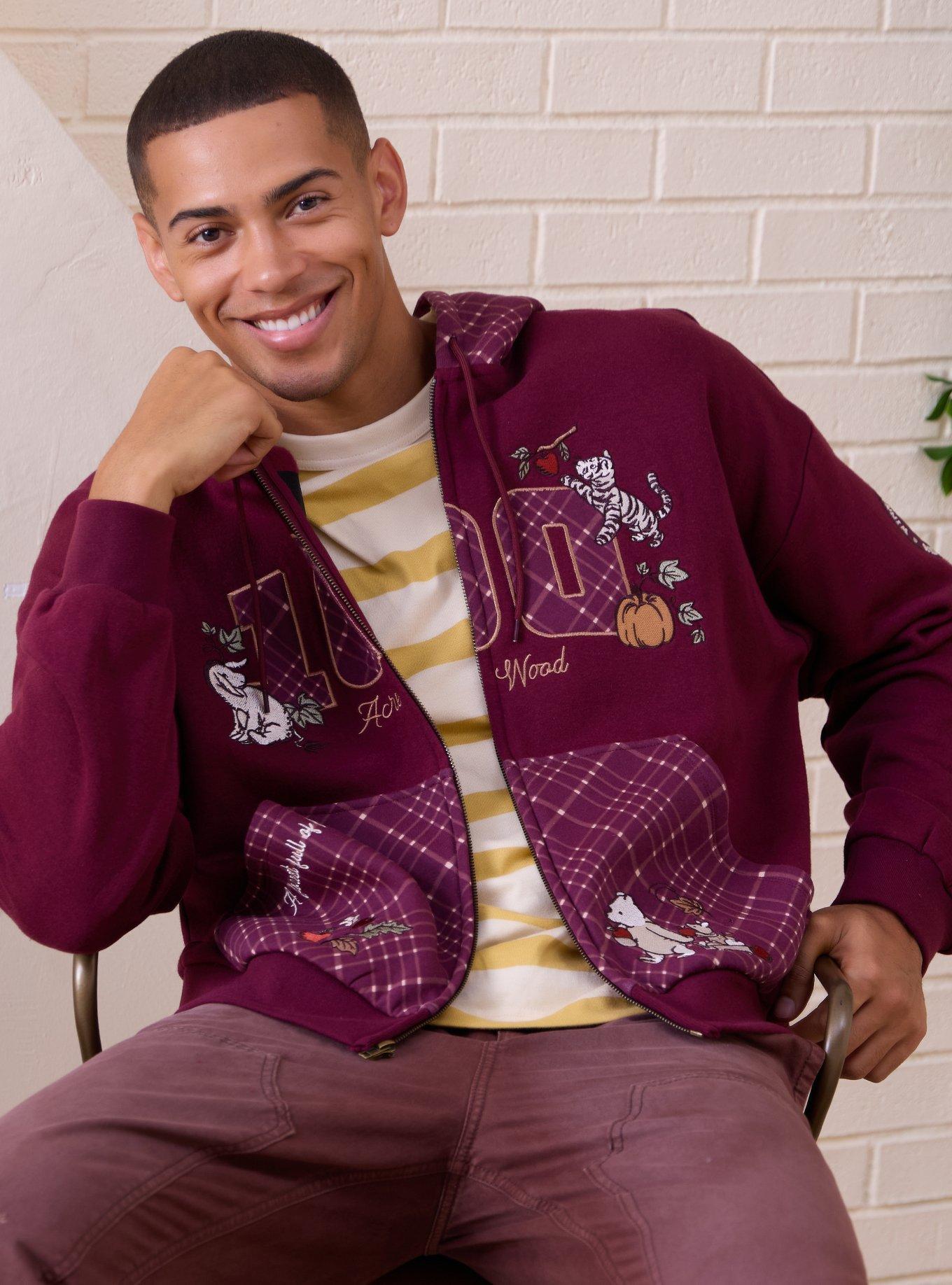 Disney Winnie the Pooh Hundred Acre Wood Plaid Zippered Hoodie - BoxLunch Exclusive