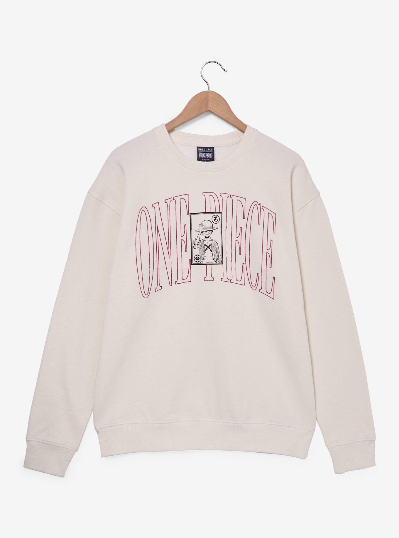 One Piece Luffy Title Crewneck - BoxLunch Exclusive, , hi-res
