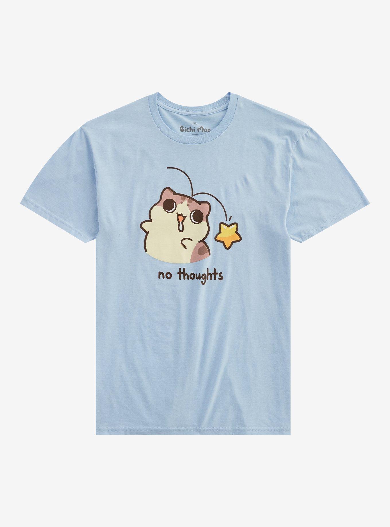 Bichi Mao No Thoughts Cat T-Shirt, , hi-res
