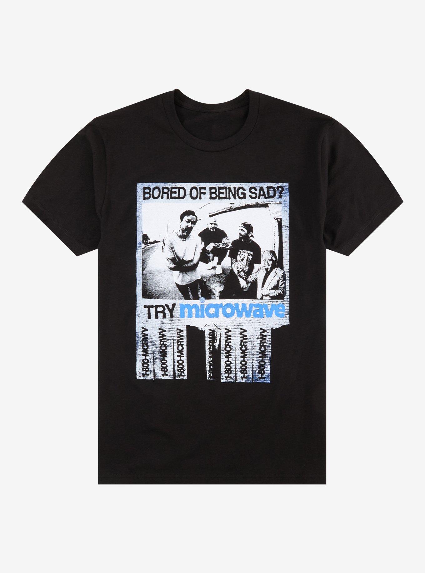 Microwave Bored Of Being Sad T-Shirt, , hi-res
