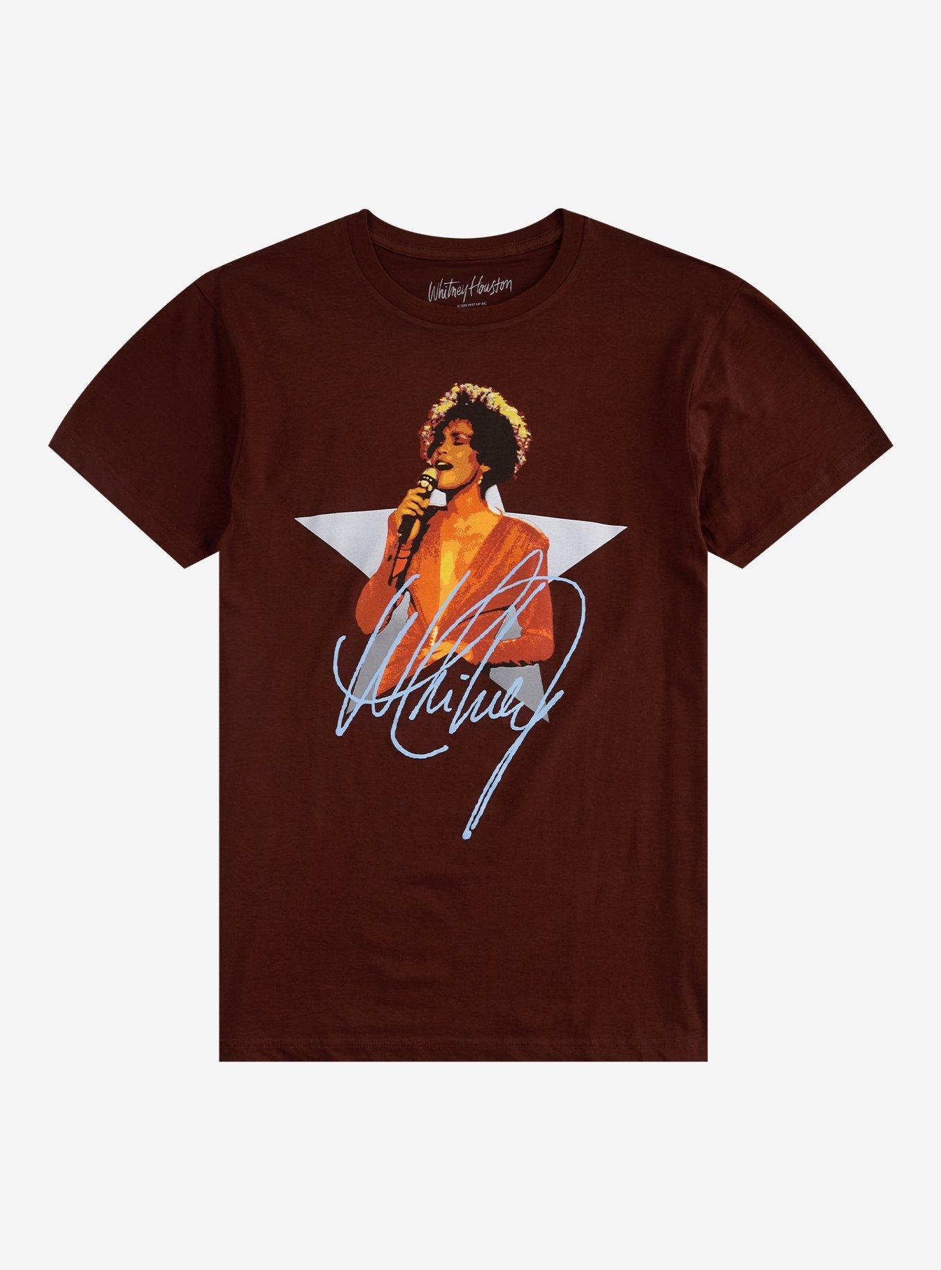 Whitney Houston Star Portrait T-Shirt, , hi-res