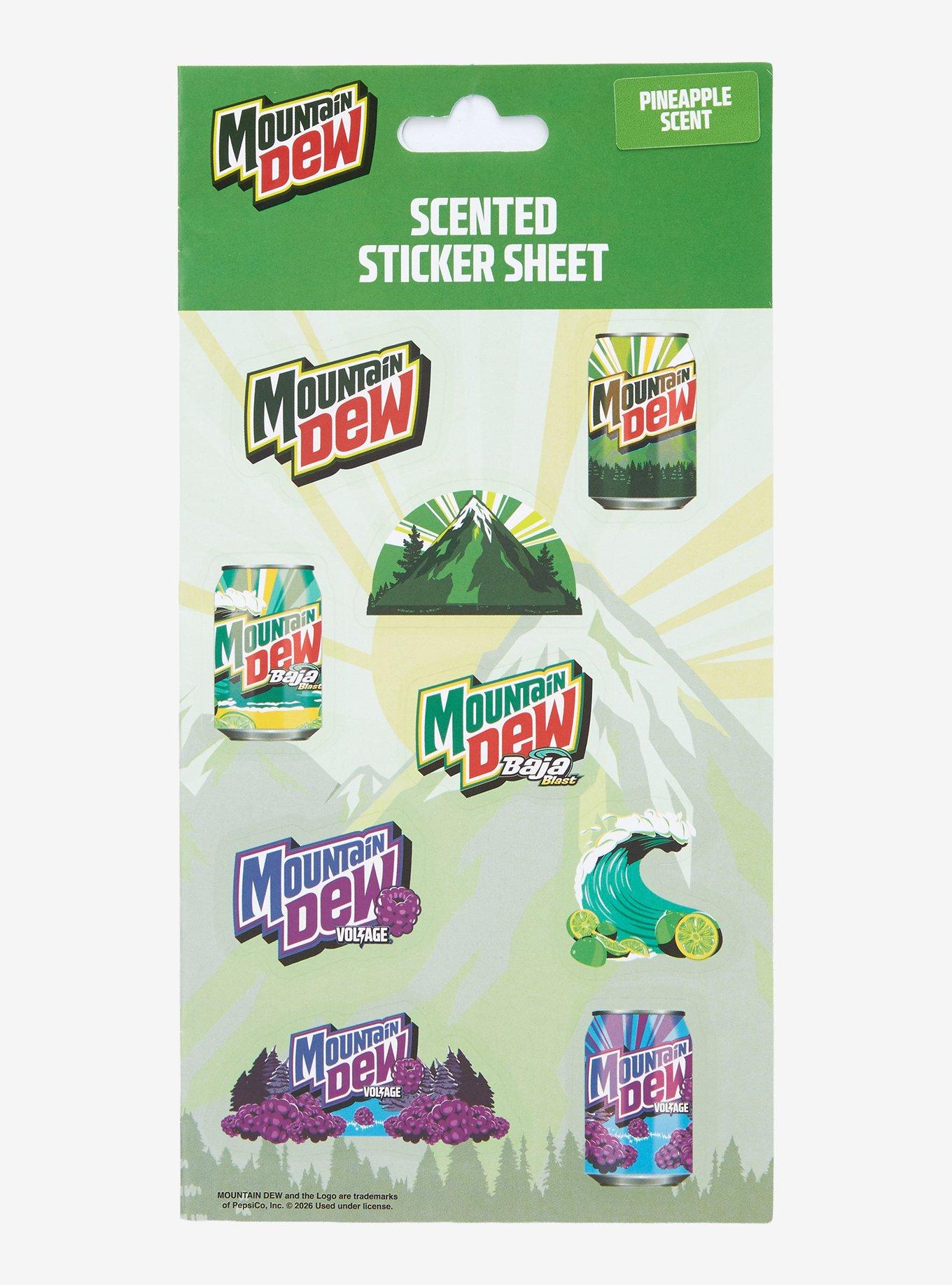 Mountain Dew Scented Sticker Sheet, , hi-res