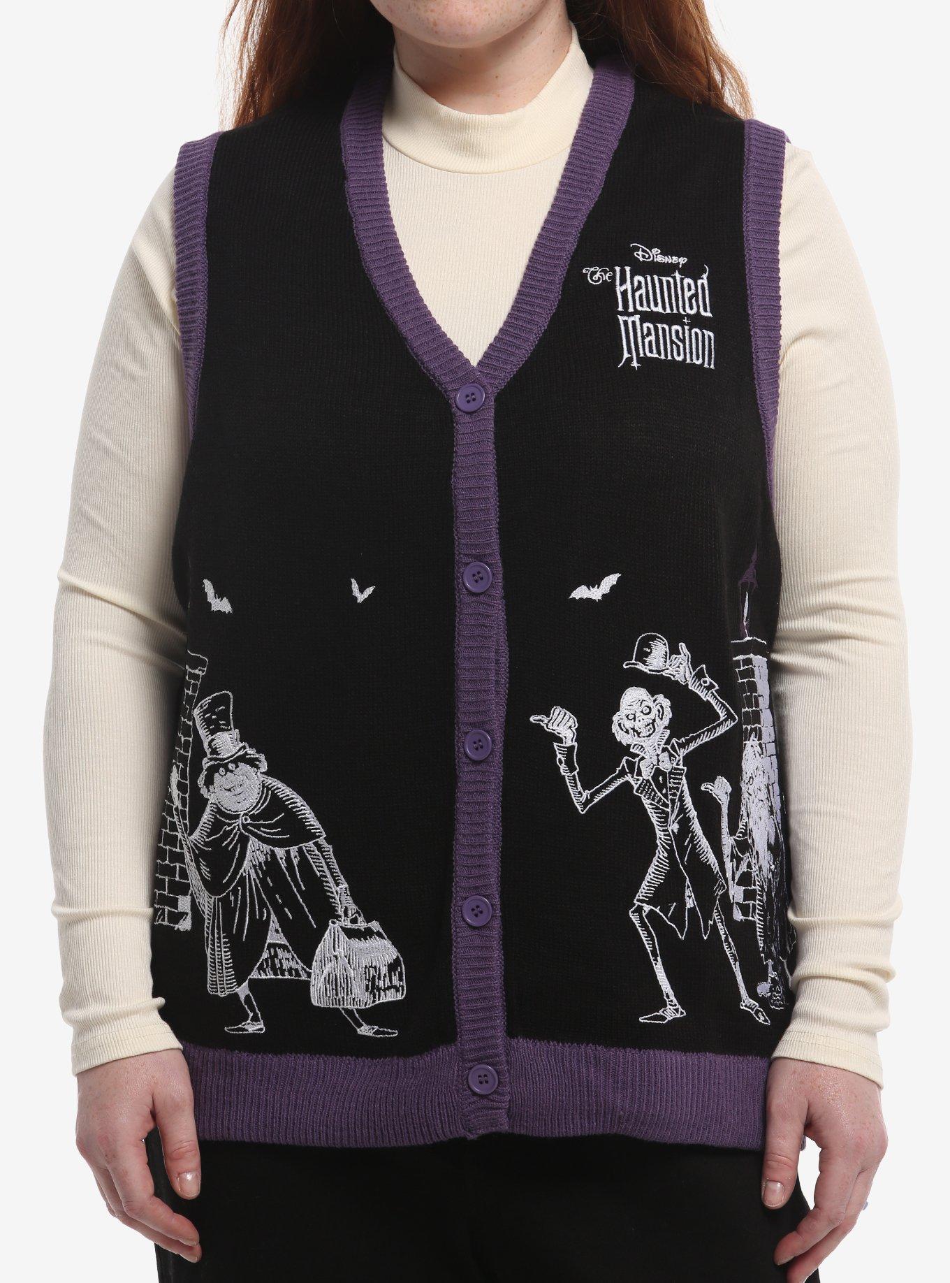 Her Universe Disney The Haunted Mansion Hitchhiking Ghosts Plus Size Sweater Vest Her Universe Exclusive, , hi-res