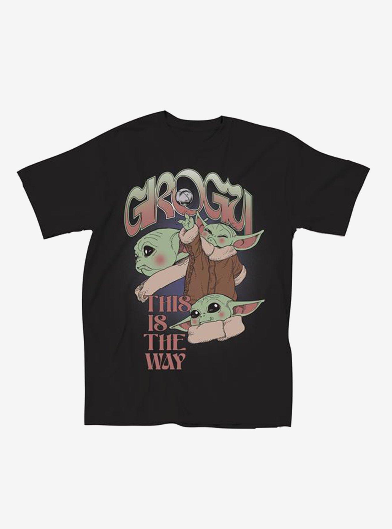 Star Wars The Mandalorian Grogu Art Collage T-Shirt, , hi-res