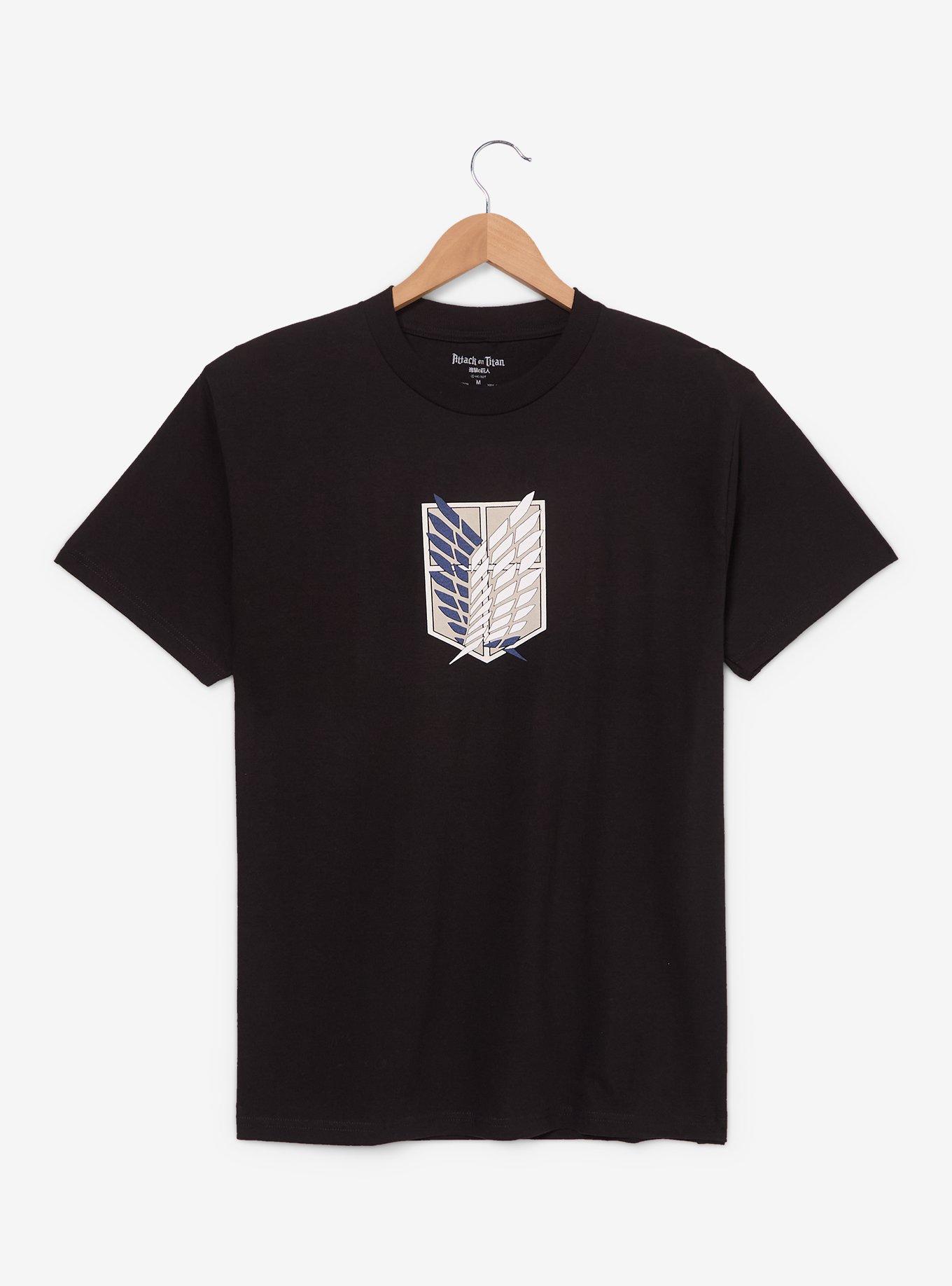 Attack on Titan Survey Corps Crest T-Shirt - BoxLunch Exclusive, , hi-res