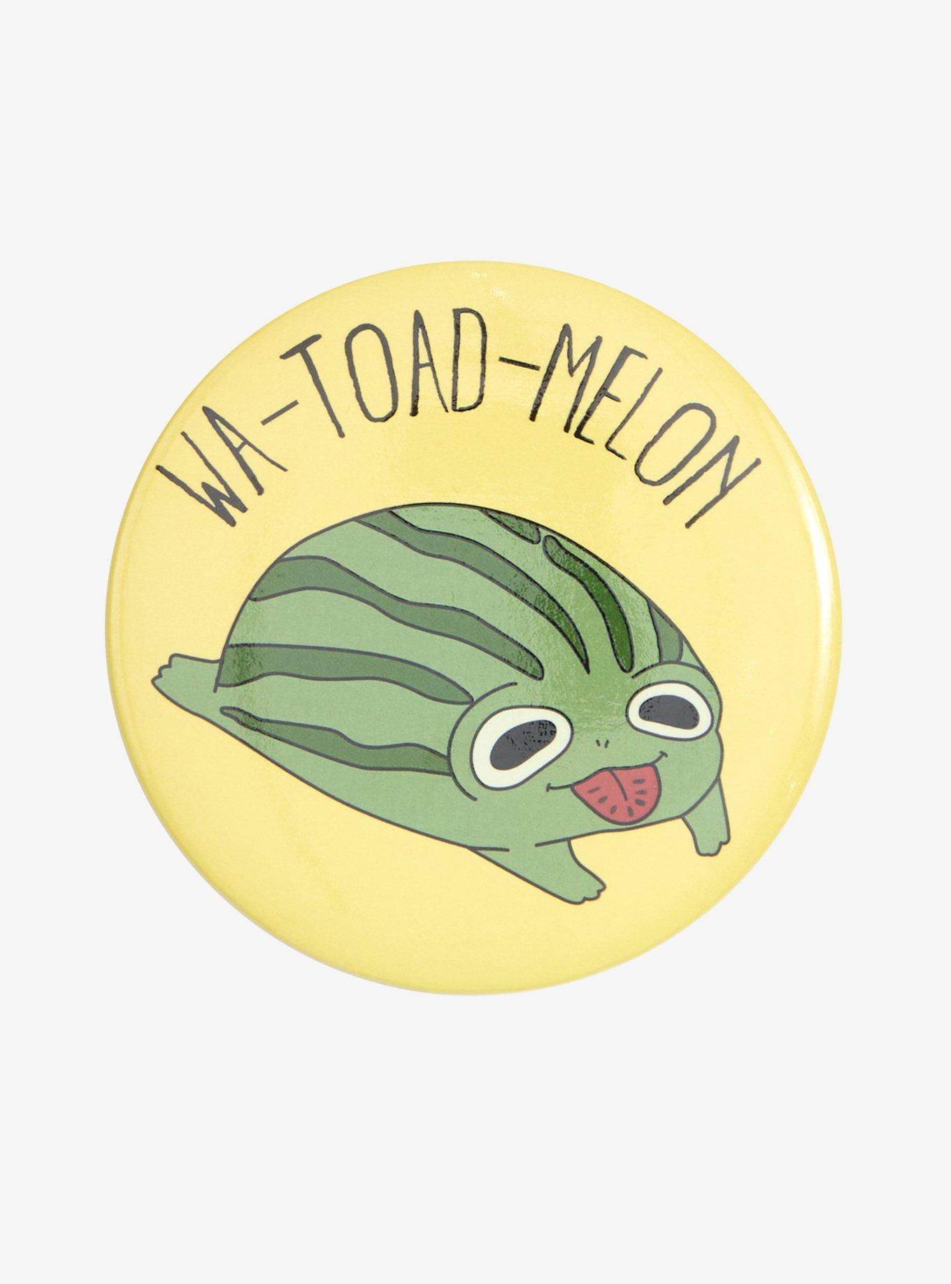 Wa-Toad-Melon 3 Inch Button, , hi-res