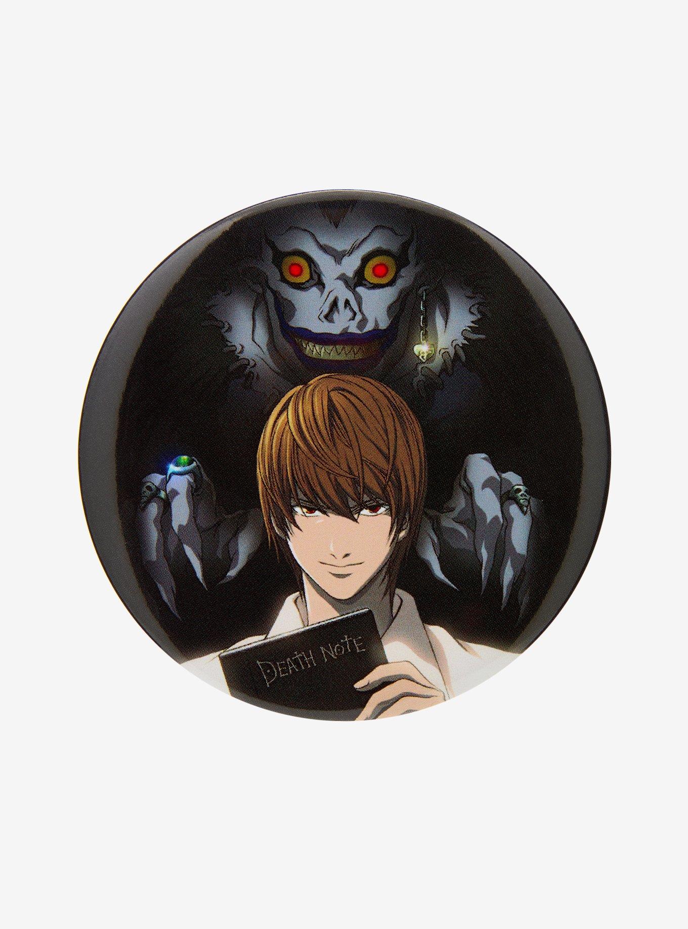 Death Note Ryuk & Light 3 Inch Button, , hi-res