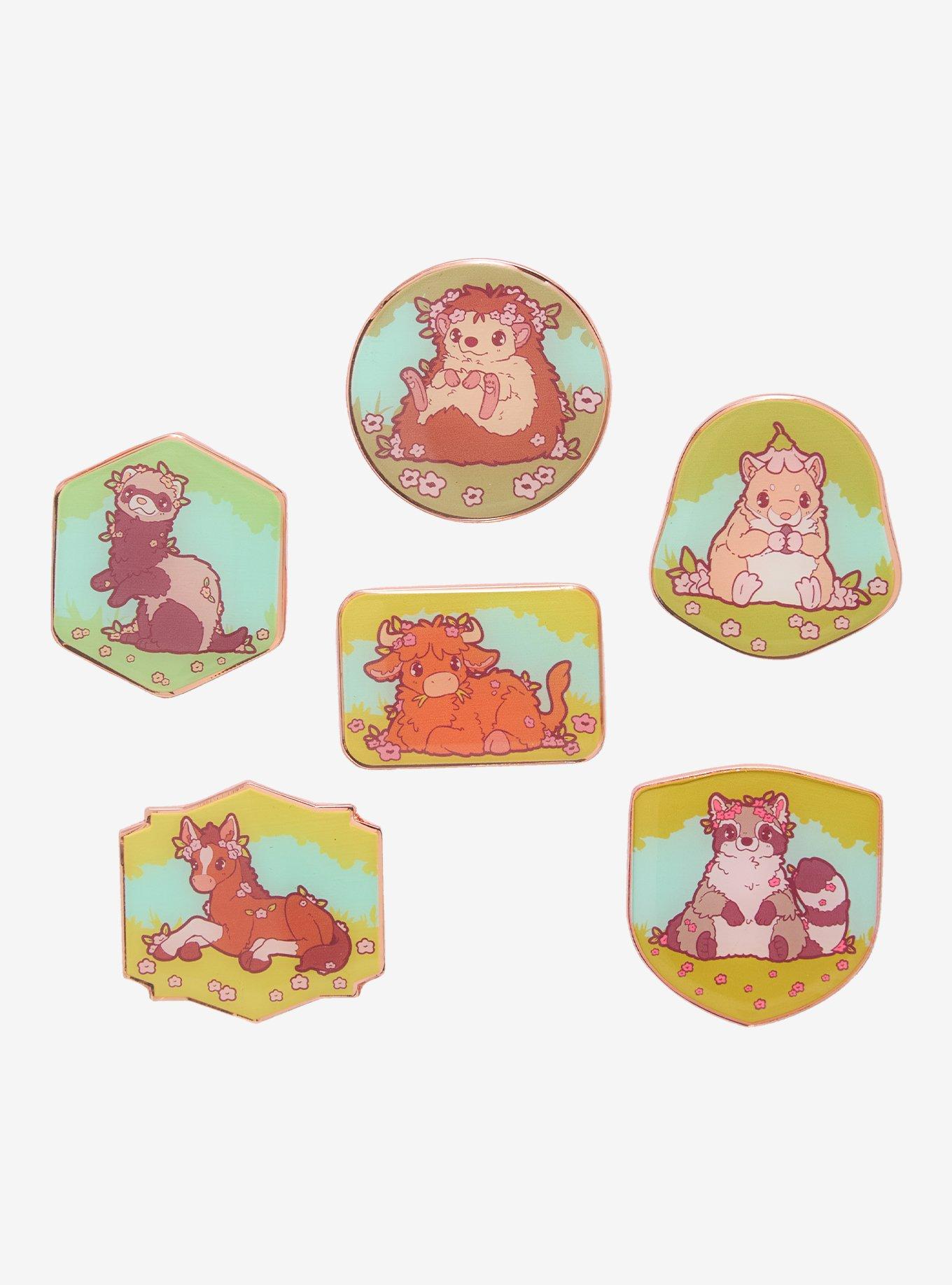 Naomi Lord Art Floral Woodland Critters Blind Box Enamel Pin