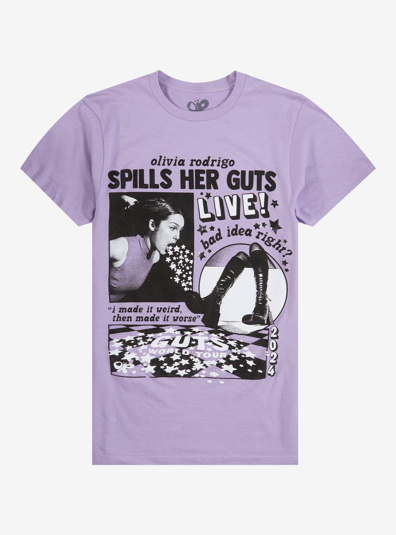 Olivia Rodrigo Guts Collage Boyfriend Fit Girls T-Shirt